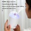 Snowman Humidifier 500ml USB Desktop with Colorful Light - White - 5