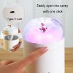 Snowman Humidifier 500ml USB Desktop with Colorful Light - White - 7