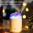 Pink 500ml Snowman Humidifier USB Desktop with Colorful Ambient Light - 8