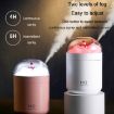 Pink 500ml Snowman Humidifier USB Desktop with Colorful Ambient Light - 9