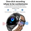 1.43" AMOLED Smartwatch Heart Rate Blood Pressure Monitor, Silver Orange Strap - 5