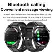 1.43" AMOLED Smartwatch Heart Rate Blood Pressure Monitor, Silver Orange Strap - 6