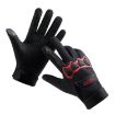 LANYIER Red Motorcycle Riding Gloves Men Velvet Warm Touch Screen  - 3