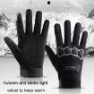 LANYIER Blue Motorcycle Riding Gloves Men - Warm, Non-slip, Touch Screen - 9