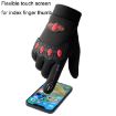 LANYIER Red Men's Motorcycle Gloves - Warm, Windproof, Waterproof, Touch Screen - 5