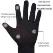 Men's Half Finger Black Ice Silk Gloves - Breathable Anti-UV for Cycling - 7