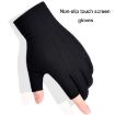 Women's Green Half Finger Outdoor Bicycle Fishing Gloves - Breathable, Anti-UV - 4