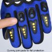 Men's Motorcycle Gloves Racing Anti-Slip Hard Shell Touchscreen Red - 6
