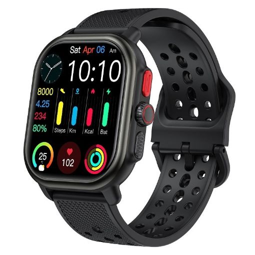 Sports Smart Watch 2.06" Ultra HD AMOLED Screen Bluetooth (Black) - 1