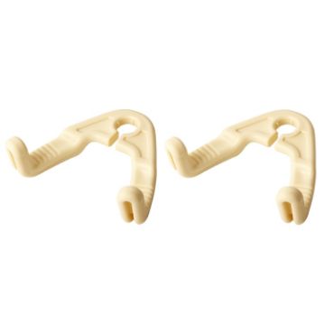 Hidden Car Headrest Storage Hooks - 1 Pair Car Seat Hook (Beige) - 1