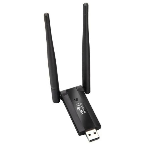USB Powered WiFi Signal Amplifier - Wireless Router Extension (Black) - 1