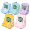 Mini Purple Arcade Game Keychain - Portable Building Block Toy Gift - 2
