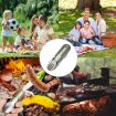 7-in-1 Multifunctional Outdoor Camping Folding Tableware - Black - 9