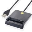 USB 2.0 Smart Card Reader for IC/Bank/ID/SD Cards (No Disc) - 1