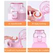 600ml Leak-Proof Scent Flavored Water Bottle with 7 Scent Rings (Blue) - 8