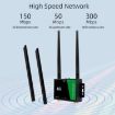 4G Wireless Plug-in Router with Detachable Antenna, EU Plug - Black WiFi Hotspot - 3