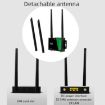 4G Wireless Plug-in Router with Detachable Antenna, EU Plug - Black WiFi Hotspot - 6