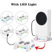 XBOX Series S Console Cooling Fan with LED Light Strip - White - 4
