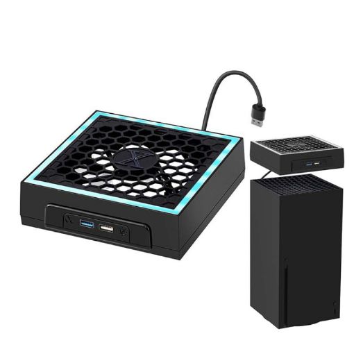 XBOX Series X Cooling Fan - 3 Speeds, Colorful, Black - 1