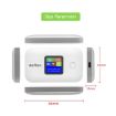 A8-AS Asian 4G Portable WiFi LTE Router Car Mobile Hotspot (White) - 3