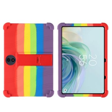 TCL TAB 11 Gen 2 Shockproof Silicone Case with Holder - Rainbow Color - 1