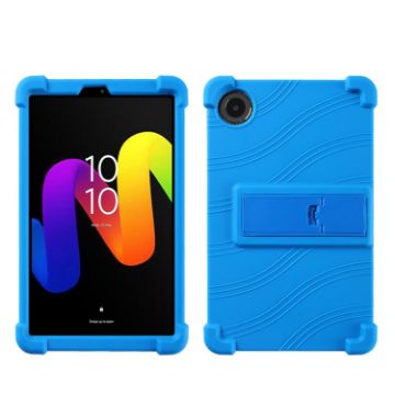 TCL Tab 8 Gen 2 Blue Shockproof Silicone Case with Holder - 1