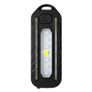 LED Shoulder Flashlight Bike Tail Light Type-C Rechargeable Clip Lamp - 1