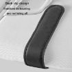 Gray Leather Car Sunglasses Organizer Sun Visor Clip Eyeglasses Case - 4
