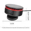 12V Car Heater 360 Adjustable Defogger & Defroster Fan (Black Red) - 4