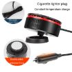 12V Car Heater 360 Adjustable Defogger & Defroster Fan (Black Red) - 5