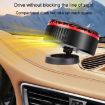 12V Car Heater 360 Adjustable Defogger & Defroster Fan (Black Red) - 8