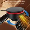 12V Car Heater 360 Adjustable Defogger & Defroster Fan (Black Red) - 9