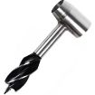 Brown Outdoor Camping Survival Drill Bit & Wood Chopping Tool - 2