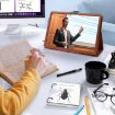 TCL Nxtpaper 14 14.3" Leather Tablet Case - Black, Skin Texture Cover - 9
