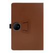 TCL Nxtpaper 14 14.3" Leather Tablet Case, Skin Texture, Dark Brown - 2
