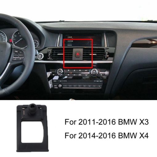 BMW Car Air Outlet Phone Holder Base for 11-16 X3/X4 Models - 1