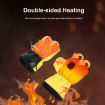 USB Charging Heated Gloves for Skiing & Motorcycle Cycling - Yellow - 3