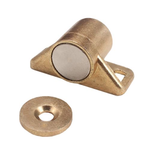 Gold Magnetic Suction Bumper Ball Adhesive Cabinet Door Coupler - 1