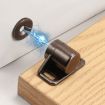 Magnetic Suction Bumper Ball Adhesive Coupler for Cabinet Doors (Black) - 2