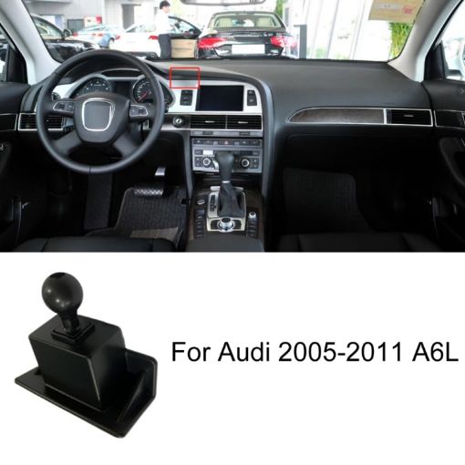 Audi A6L 05-11 Left Driving Car Phone Holder Mount Base - 1