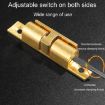 Medium Silver Magnetic Spring Buckle Ball Door Sucker - 2pcs Cabinet - 7