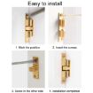 Medium Silver Magnetic Spring Buckle Ball Door Sucker - 2pcs Cabinet - 9