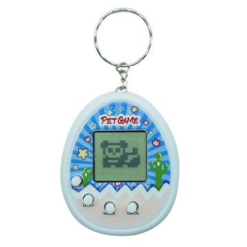 Nostalgic Electronic Pet Game Toy - Cactus Style Keychain for Kids - 1