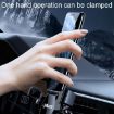Black Snap-On Air Vent Gravity Cell Phone Holder for Car Navigation - 5
