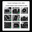 Black Snap-On Air Vent Gravity Cell Phone Holder for Car Navigation - 9