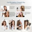 5 in 1 Hot Air Comb Curling Negative Ion Hair Dryer, Gray EU Plug - 7
