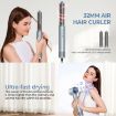 5 in 1 Hot Air Comb Curling Negative Ion Hair Dryer - Black Gold EU Plug - 4