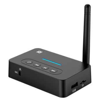 D9 2-in-1 Audio Car Bluetooth Receiver Transmitter NFC Adapter - 1