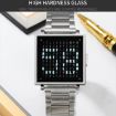 SKMEI Gold Leather Band Square Men Electronic Watch - Multi-function Dial - 4