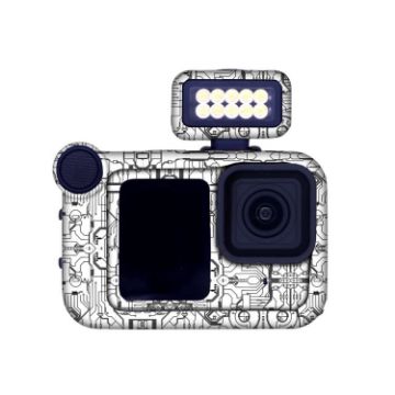 GOPro HERO13 Black Camera Stickers Body Film, Style: 08 Circuit White - 1